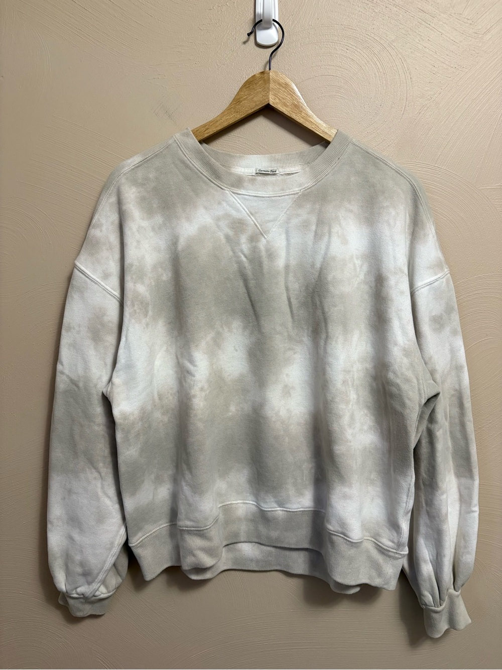 Abercrombie & Fitch Soft A&F Collection Neutral Tie-Dye Crewneck Sweatshirt XL